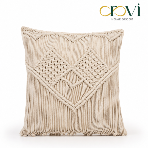 OROVI Aria Macramé Cushion Cover