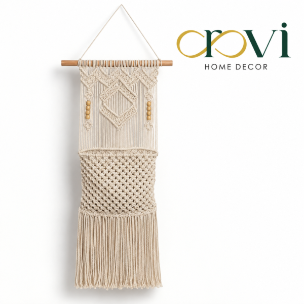 Orovi Aurelia Handwoven Macramé Wall Hanging