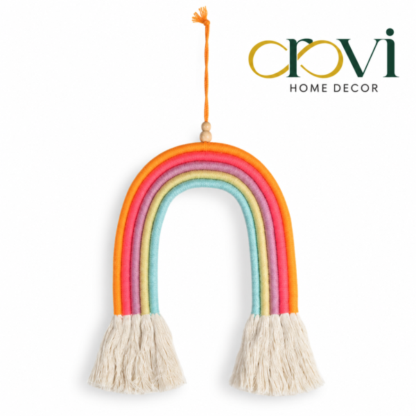 Orovi Rainbow Reverie Natural Cotton Wall Hanging