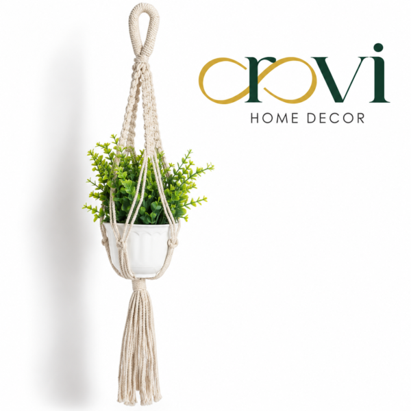 OROVI Élan™ Natural Cotton Rope Plant Hanger