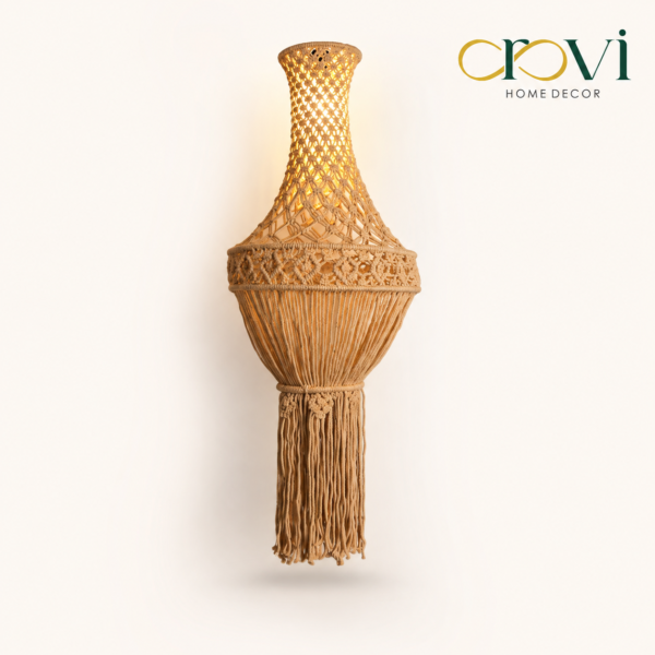 OROVI Aurelia™ Natural Cotton Rope Hanging Lamp