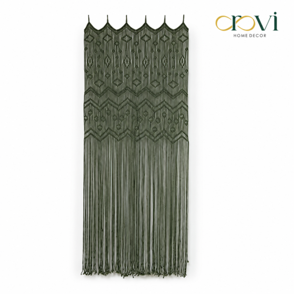 OROVI Verdant Loom Macramé Curtain