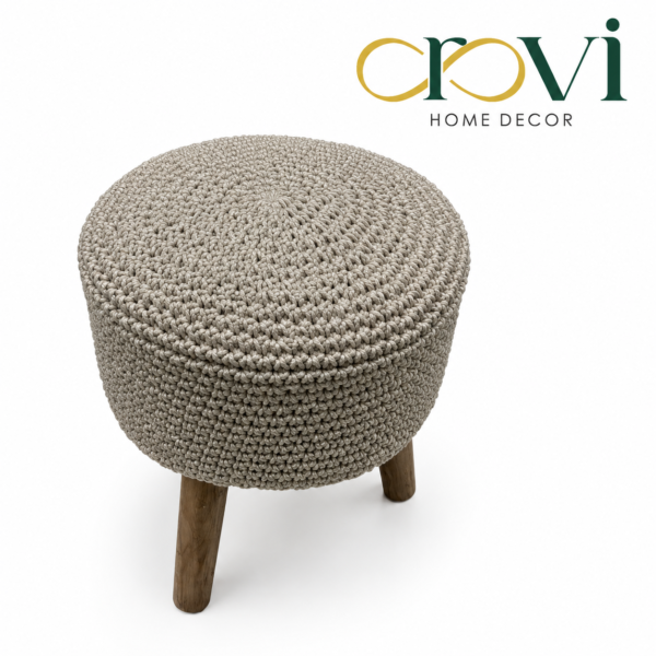 OROVI Aria Natural Cotton Pouf